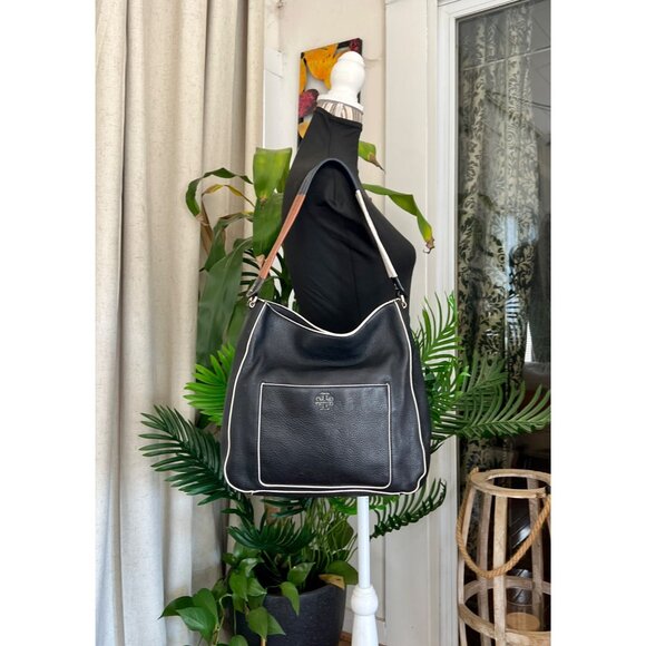 TORY BURCH BLACK LEATHER BERKLEY HANDBAG - Picture 9 of 10